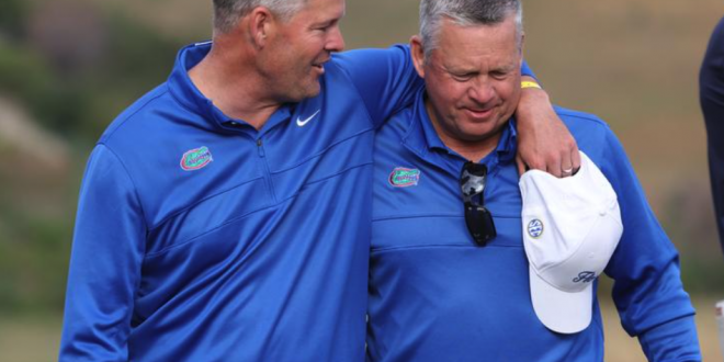 Florida coaches J.C. Deacon (left) and Dudley Hart have a lot to look forward to in 2025 as a promising Gators squad will return to Gainesville.